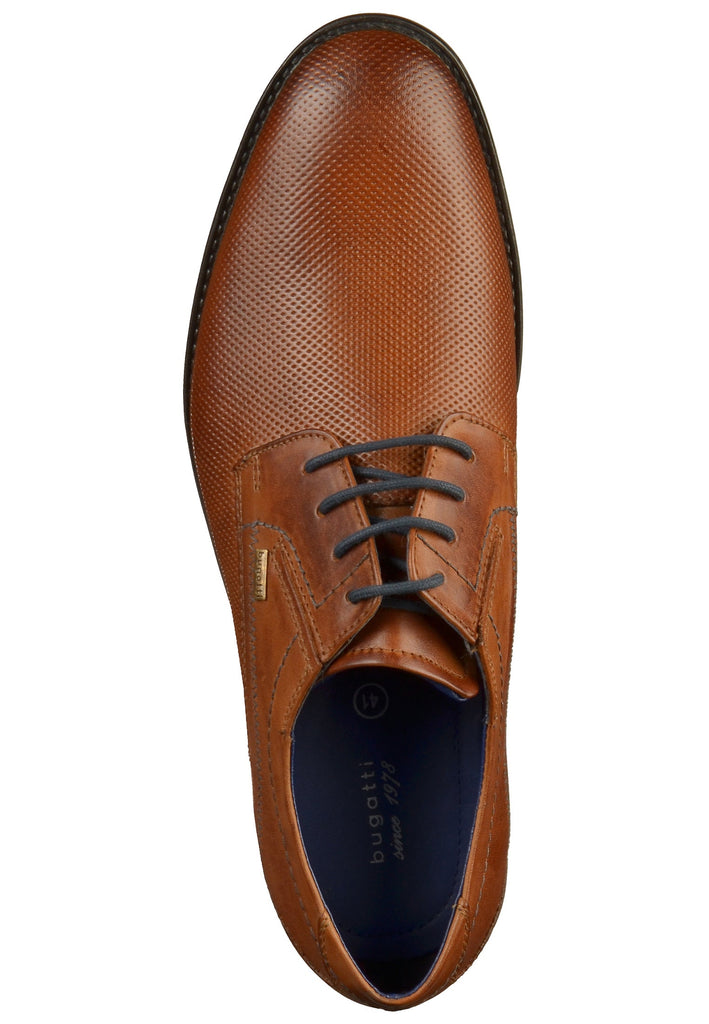 Bugatti Businessschuhe Glattleder Cognac