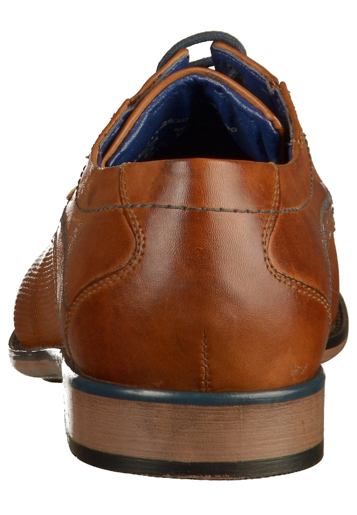 Bugatti Businessschuhe Glattleder Cognac