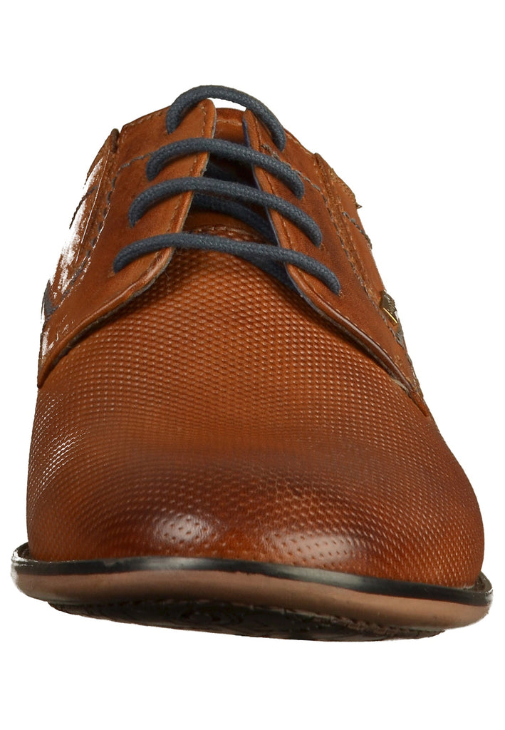 Bugatti Businessschuhe Glattleder Cognac
