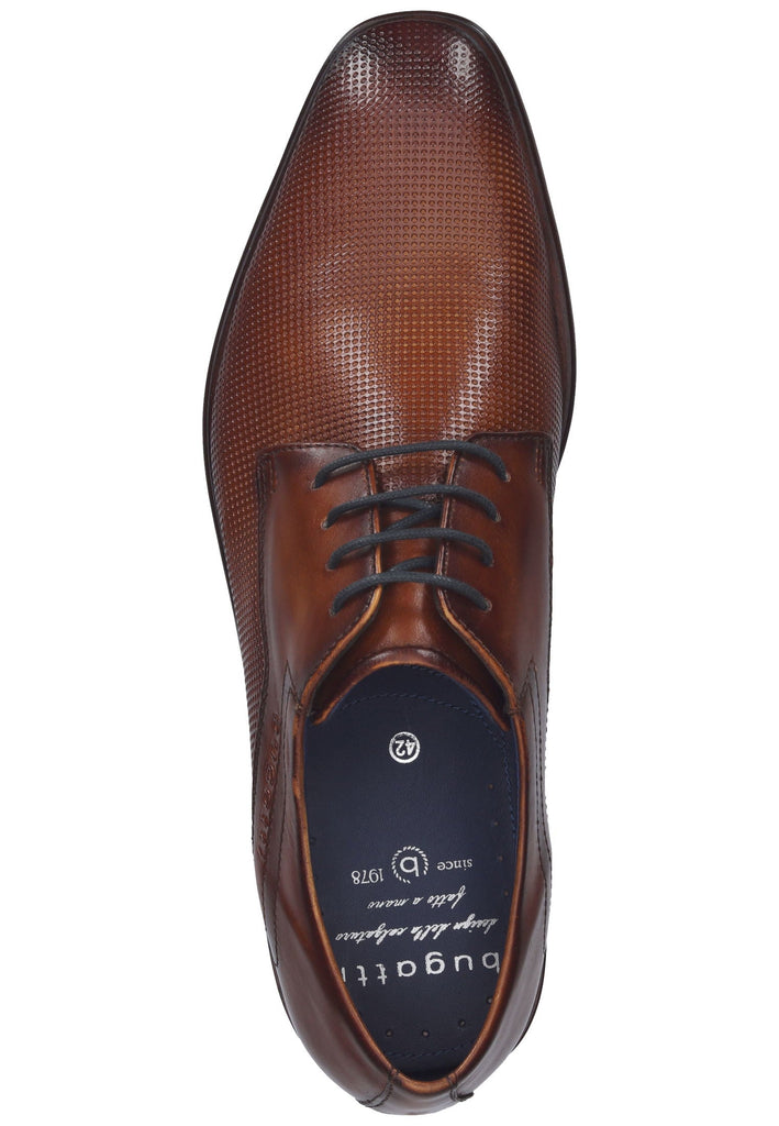 Bugatti Businessschuhe Glattleder Cognac