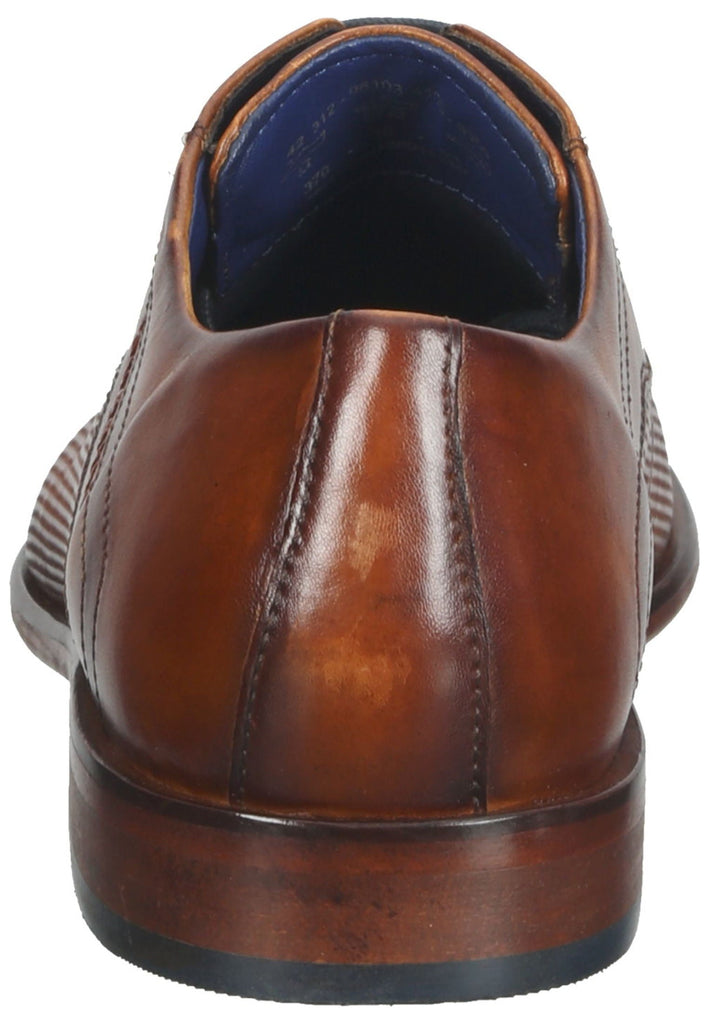 Bugatti Businessschuhe Glattleder Cognac