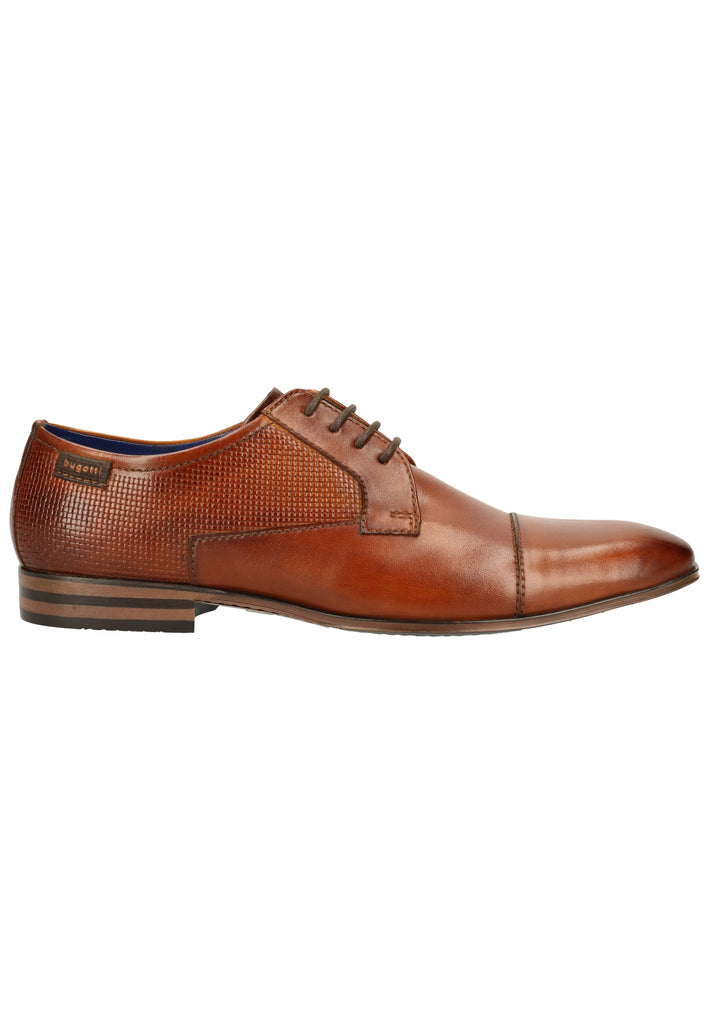 Bugatti Businessschuhe Glattleder Cognac