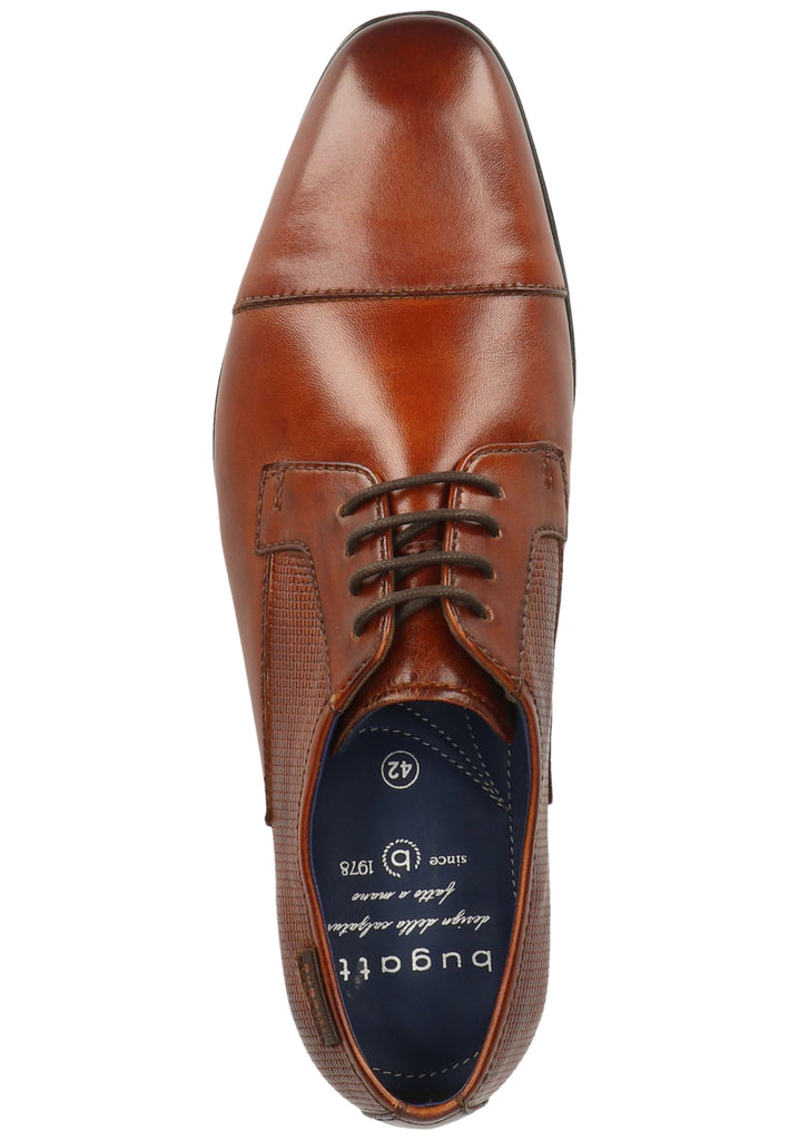 Bugatti Businessschuhe Glattleder Cognac