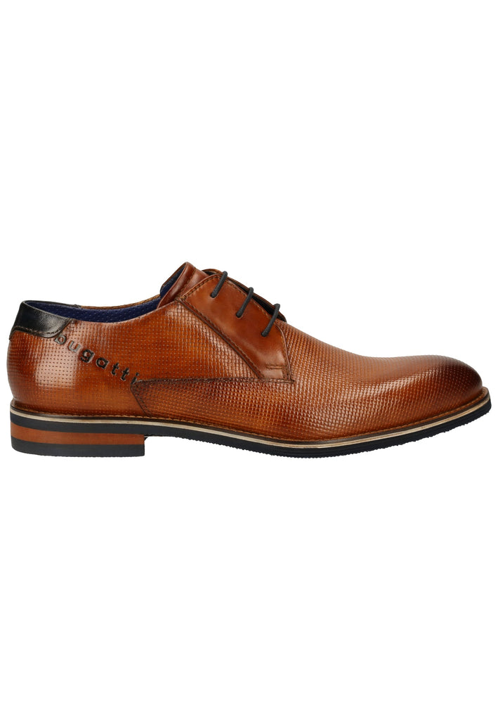 Bugatti Businessschuhe Glattleder Cognac