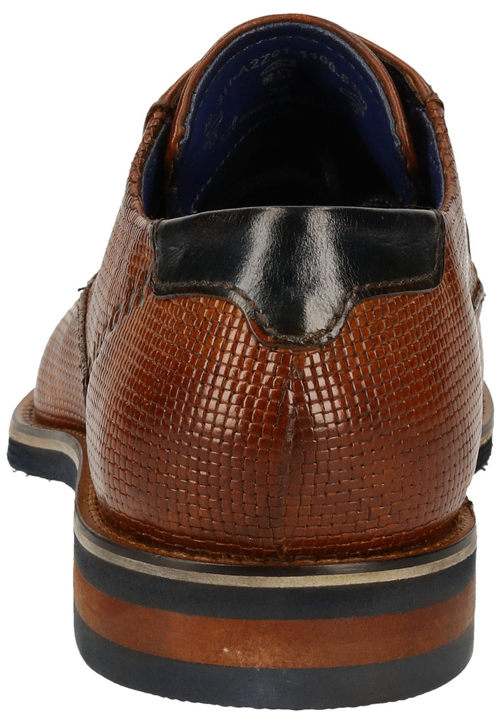 Bugatti Businessschuhe Glattleder Cognac