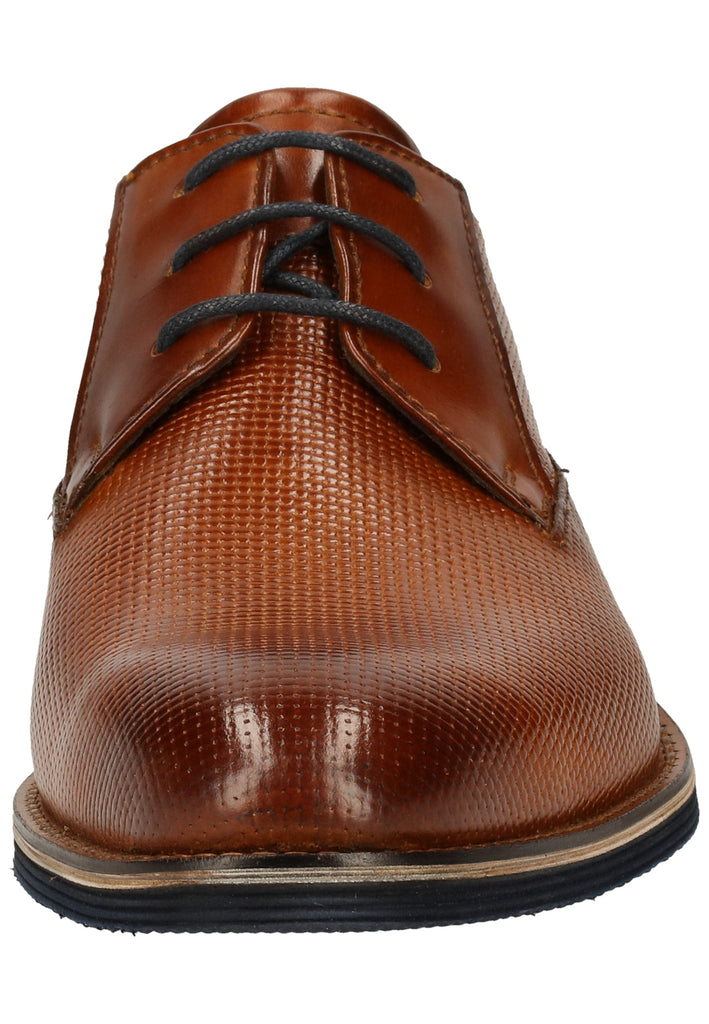 Bugatti Businessschuhe Glattleder Cognac