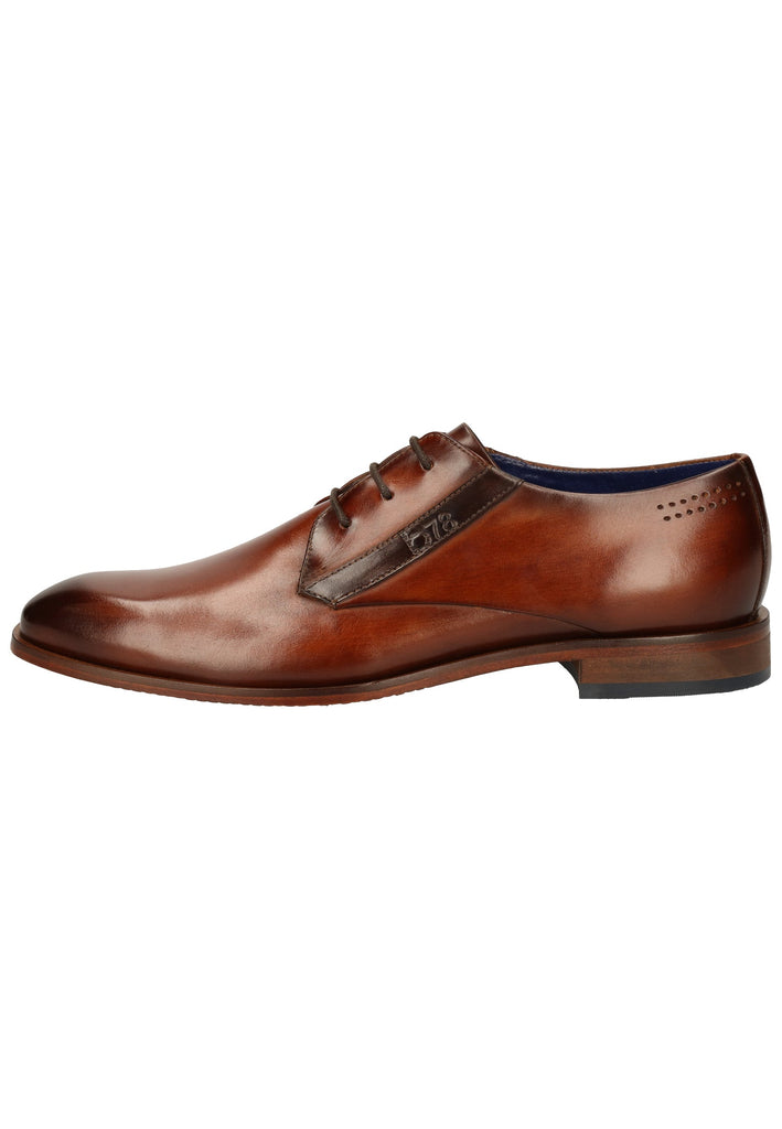 Bugatti Businessschuhe Glattleder Cognac