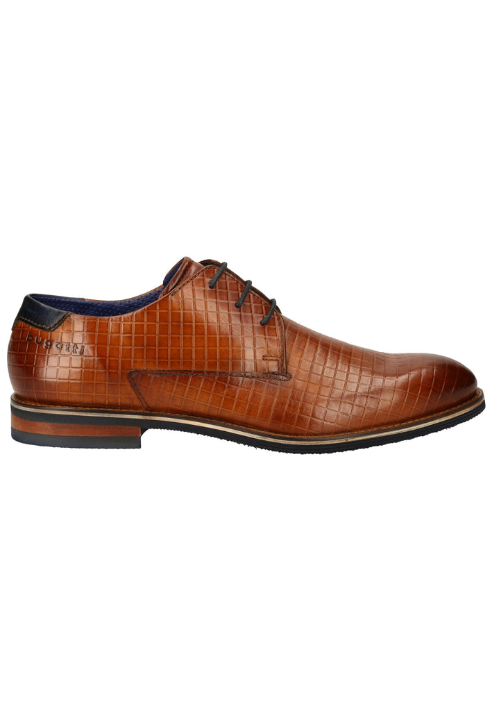 Bugatti Businessschuhe Glattleder Cognac