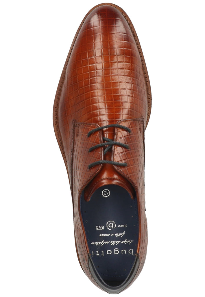 Bugatti Businessschuhe Glattleder Cognac