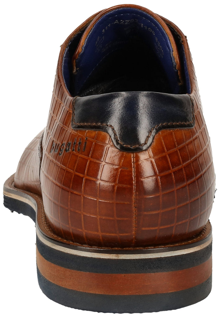 Bugatti Businessschuhe Glattleder Cognac