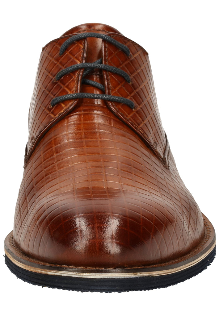 Bugatti Businessschuhe Glattleder Cognac