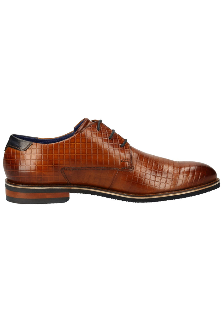 Bugatti Businessschuhe Glattleder Cognac