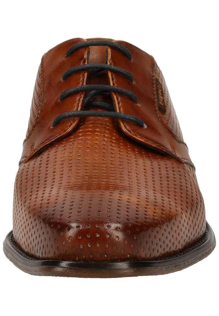 Bugatti Businessschuhe Glattleder Cognac
