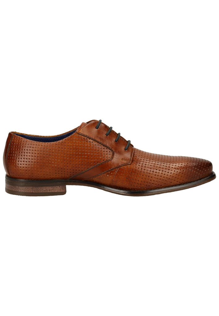Bugatti Businessschuhe Glattleder Cognac