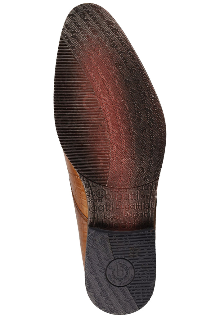 Bugatti Businessschuhe Glattleder Cognac