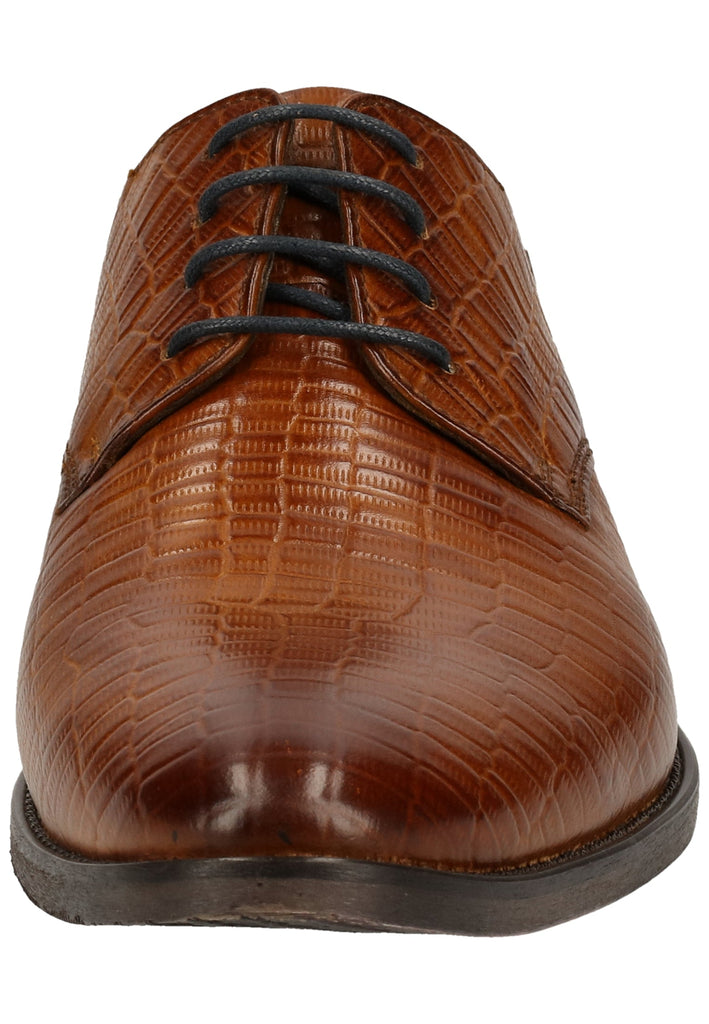 Bugatti Businessschuhe Glattleder Cognac