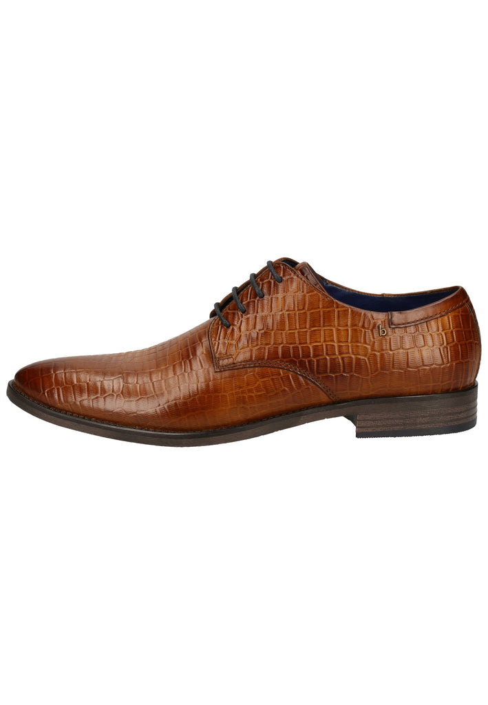 Bugatti Businessschuhe Glattleder Cognac