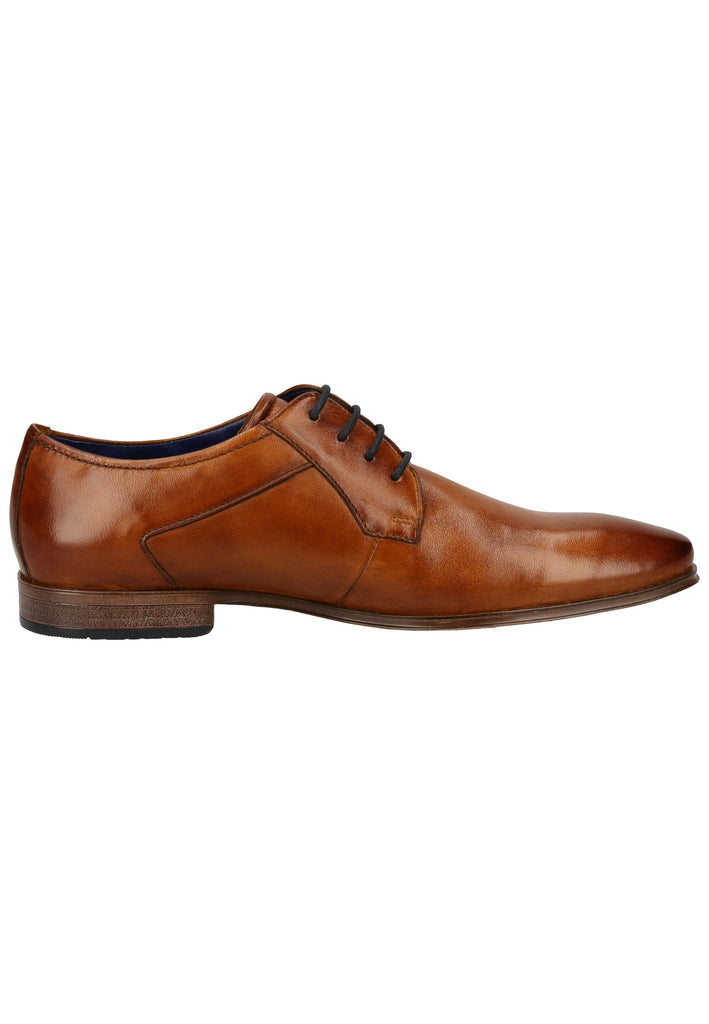 Bugatti Businessschuhe Glattleder Cognac