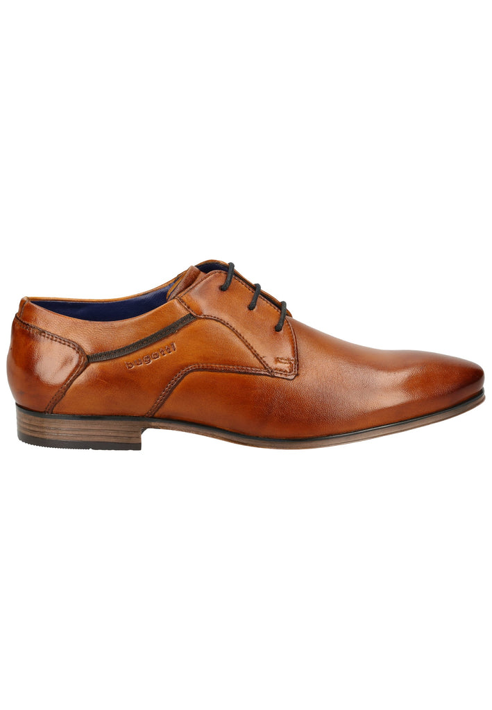 Bugatti Businessschuhe Glattleder Cognac