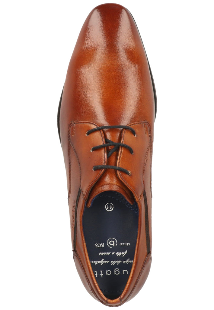 Bugatti Businessschuhe Glattleder Cognac