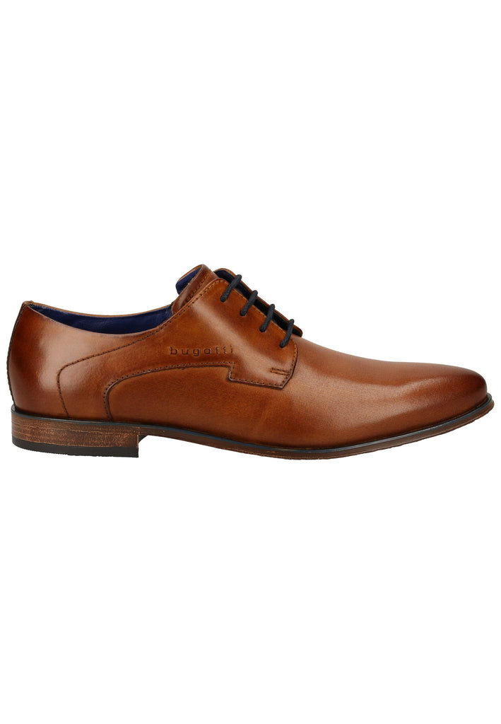Bugatti Businessschuhe Glattleder Cognac