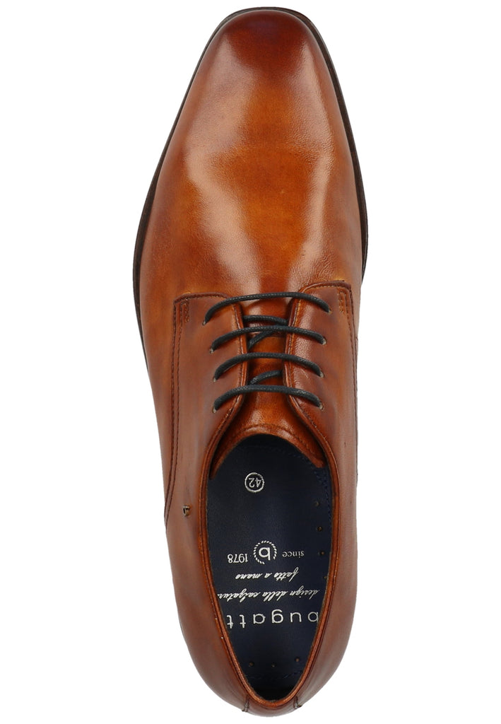 Bugatti Businessschuhe Glattleder Cognac