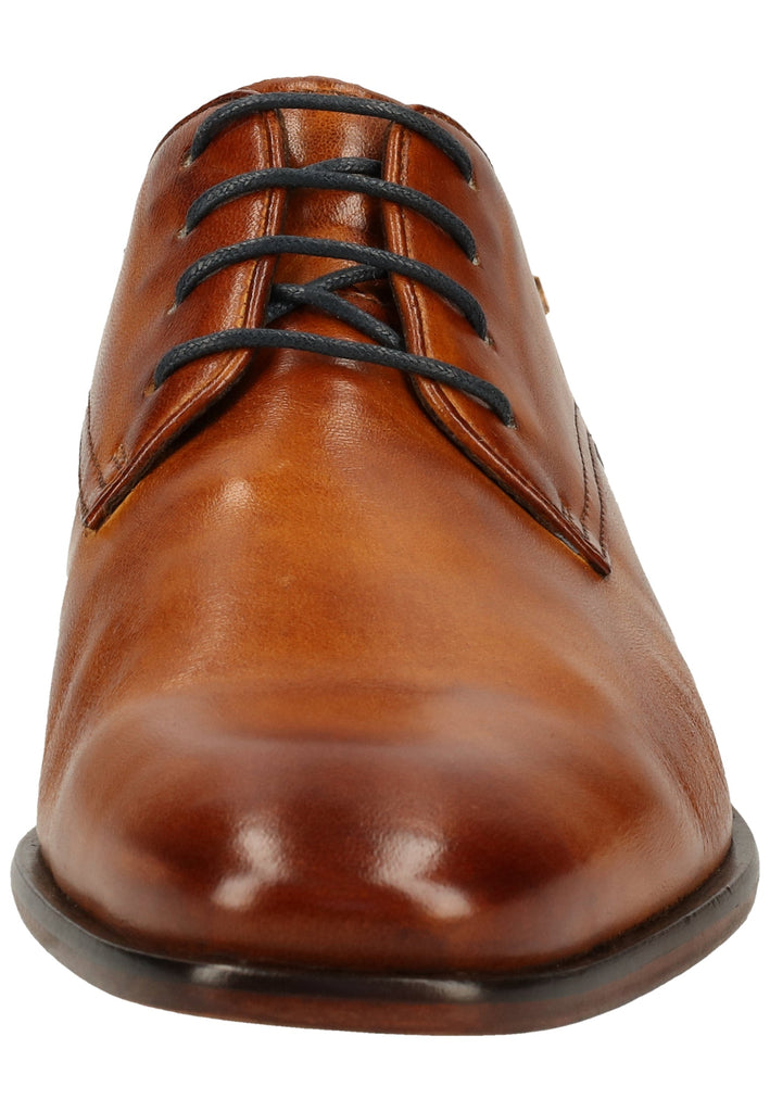 Bugatti Businessschuhe Glattleder Cognac