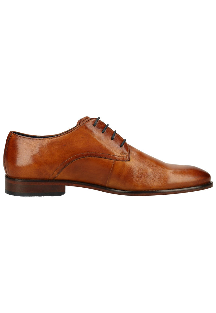 Bugatti Businessschuhe Glattleder Cognac