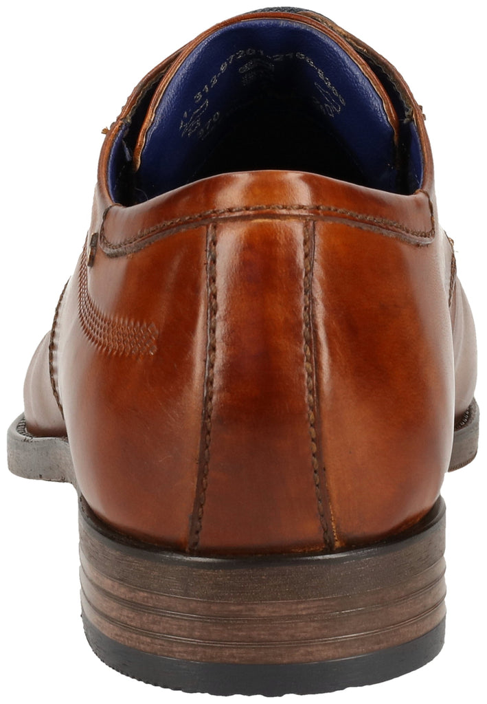 Bugatti Businessschuhe Glattleder Cognac