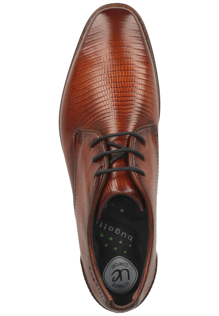 Bugatti Businessschuhe Glattleder Cognac