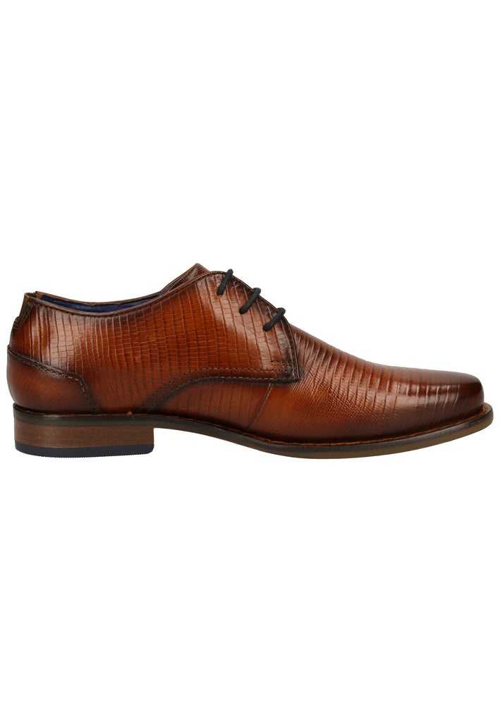 Bugatti Businessschuhe Glattleder Cognac