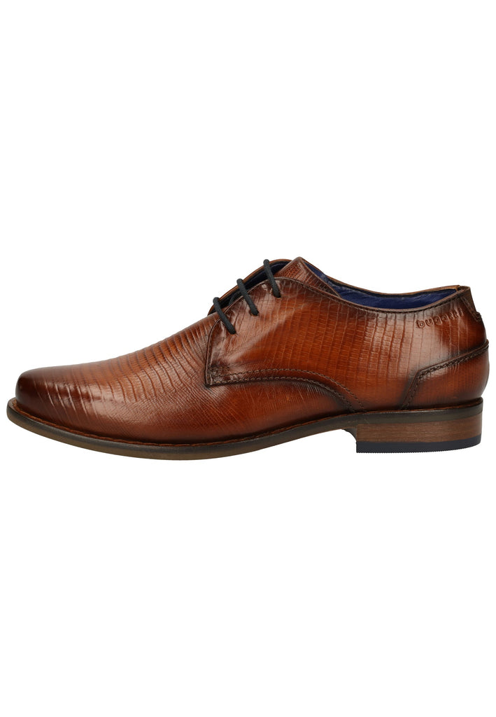 Bugatti Businessschuhe Glattleder Cognac