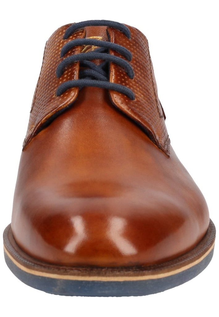 Bugatti Businessschuhe Glattleder Cognac