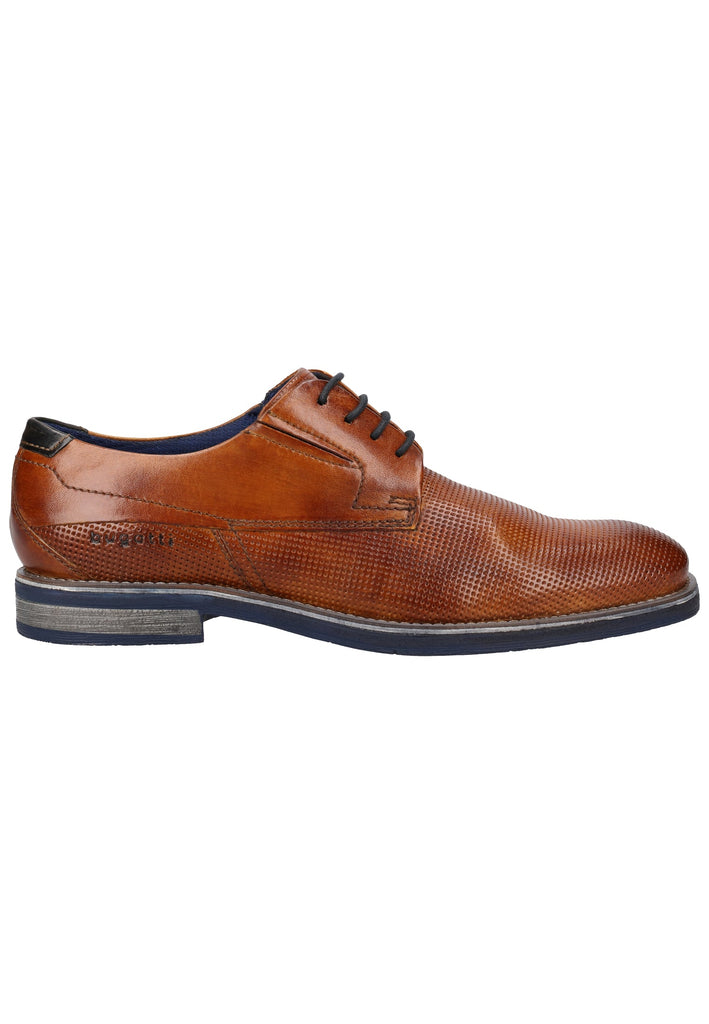 Bugatti Businessschuhe Glattleder Cognac