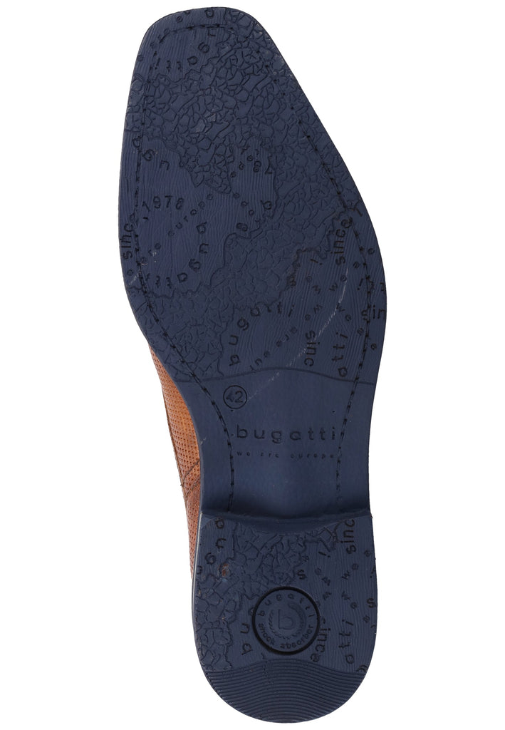 Bugatti Businessschuhe Glattleder Cognac