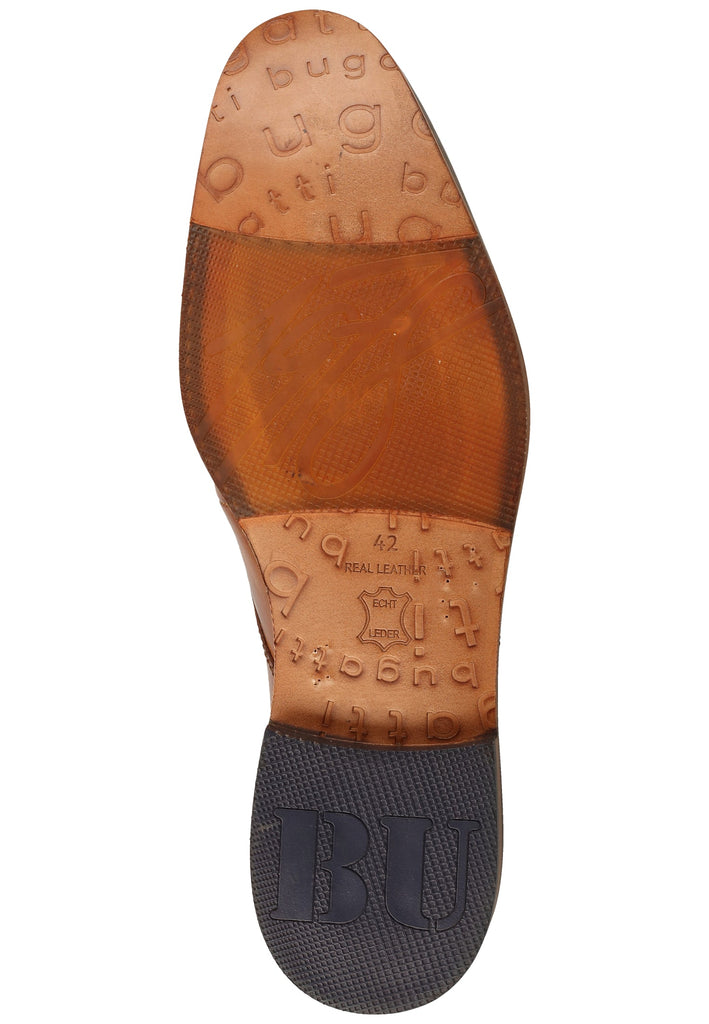 Bugatti Businessschuhe Glattleder Cognac