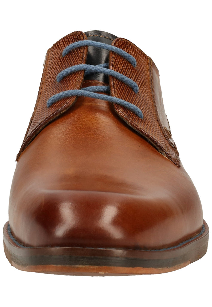 Bugatti Businessschuhe Glattleder Cognac