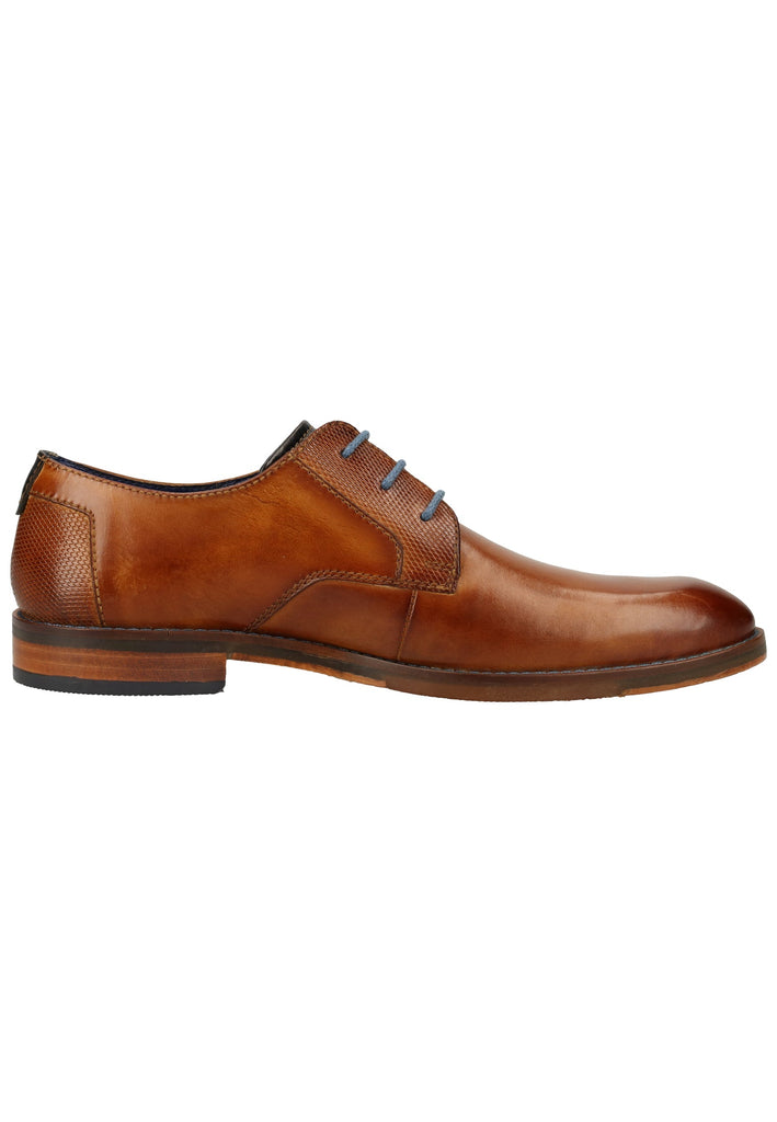 Bugatti Businessschuhe Glattleder Cognac