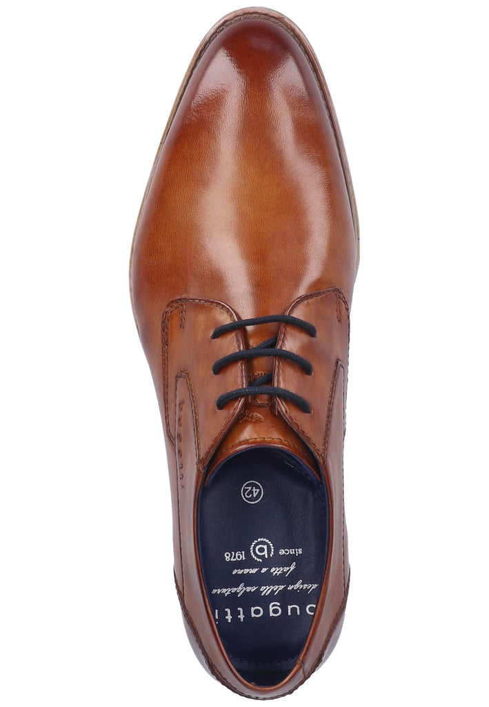 Bugatti Businessschuhe Glattleder Cognac
