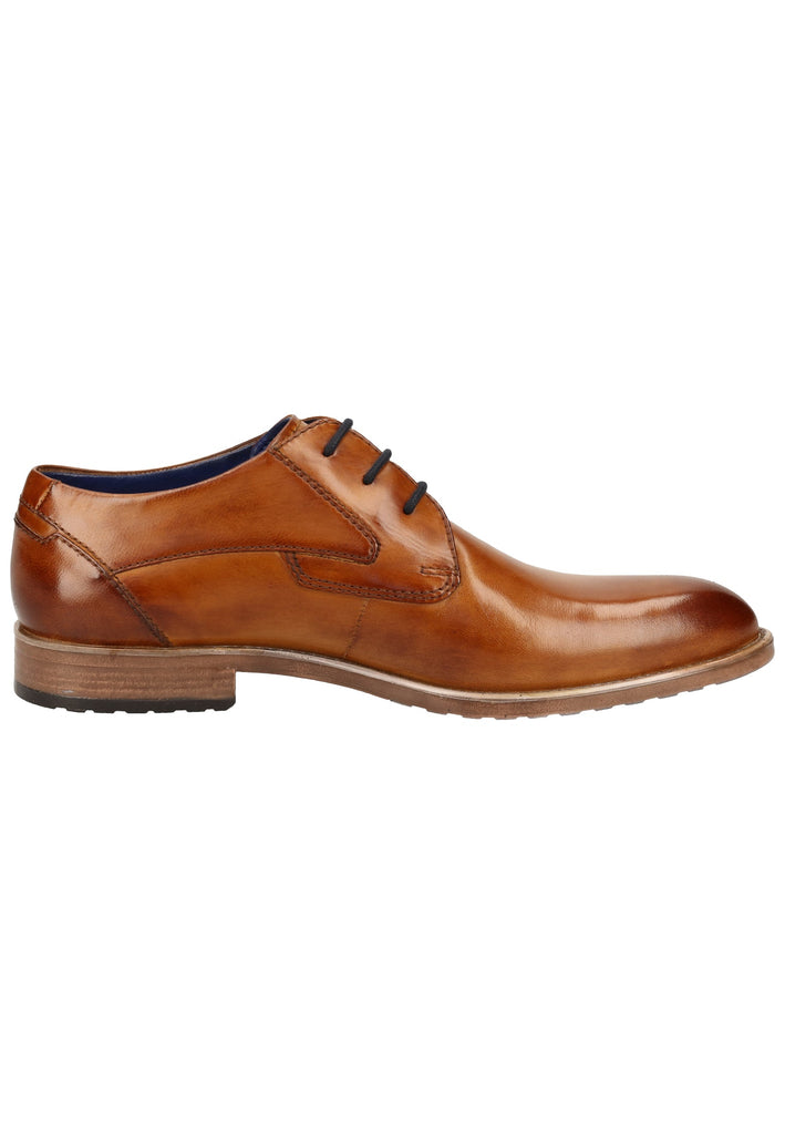 Bugatti Businessschuhe Glattleder Cognac