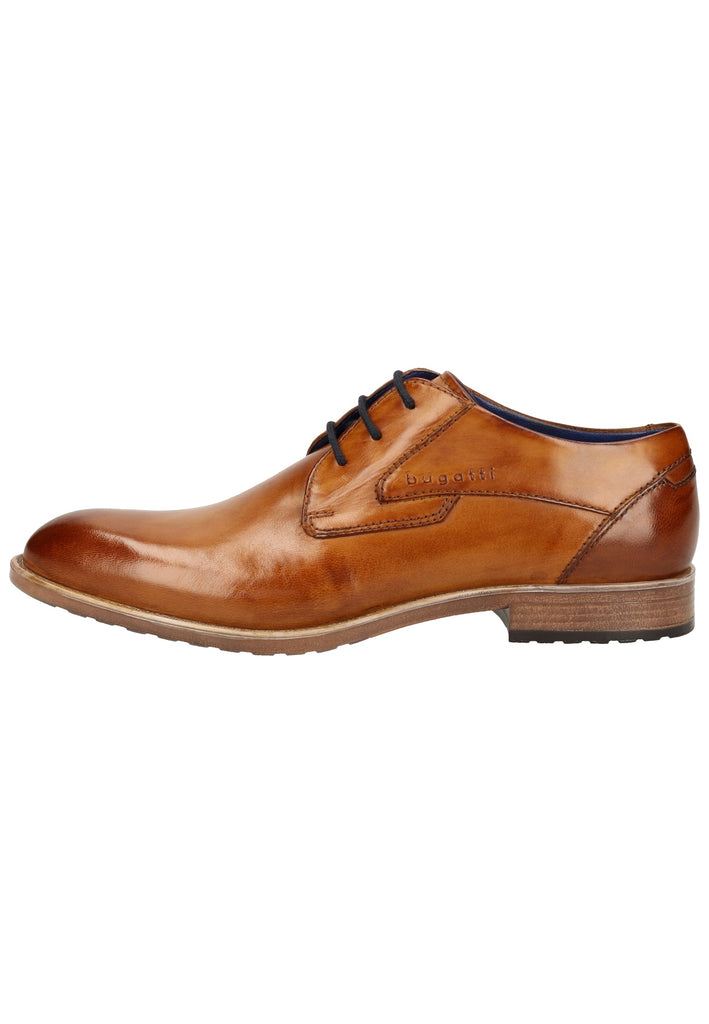 Bugatti Businessschuhe Glattleder Cognac