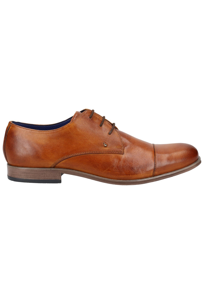 Bugatti Businessschuhe Glattleder Cognac