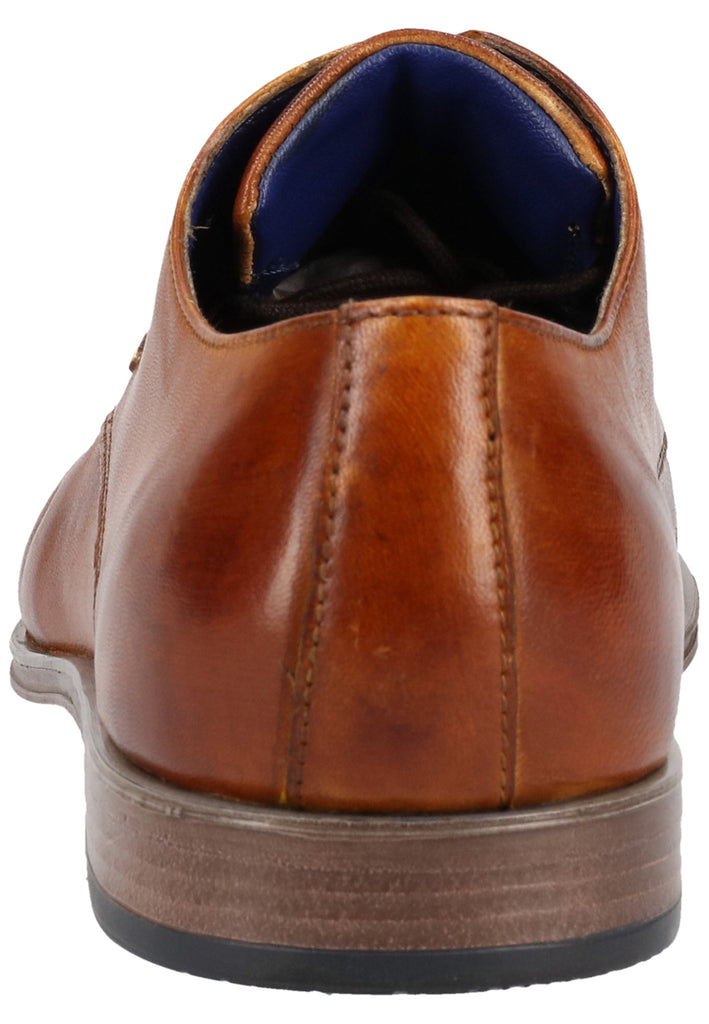 Bugatti Businessschuhe Glattleder Cognac