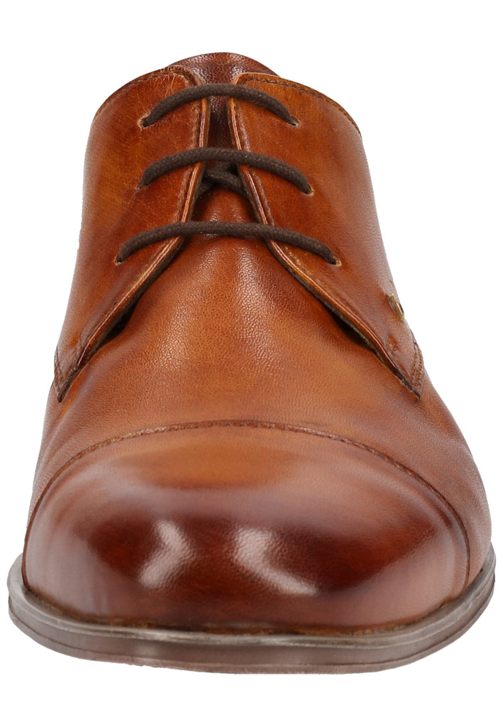 Bugatti Businessschuhe Glattleder Cognac