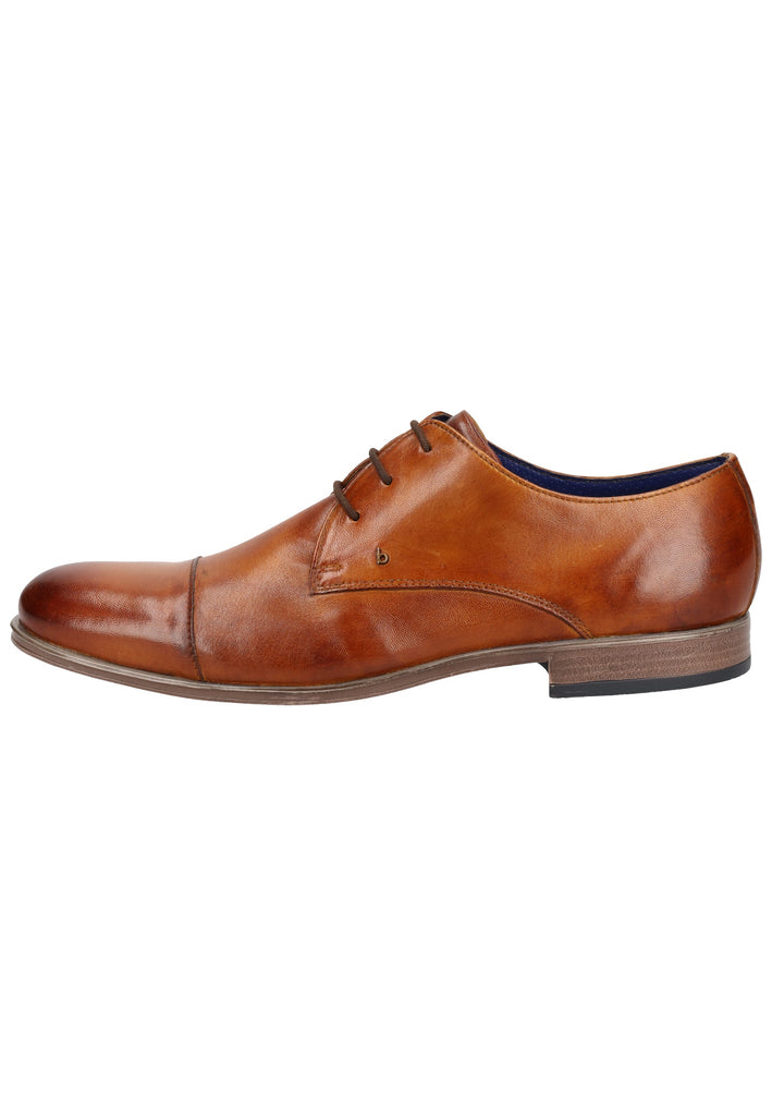 Bugatti Businessschuhe Glattleder Cognac