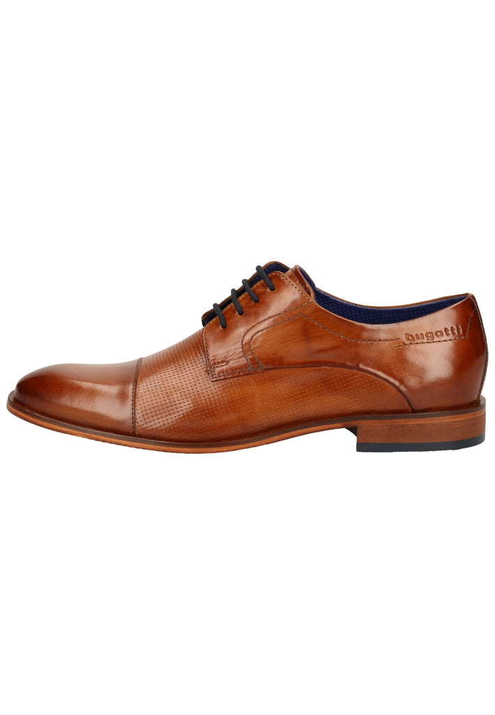 Bugatti Businessschuhe Glattleder Cognac