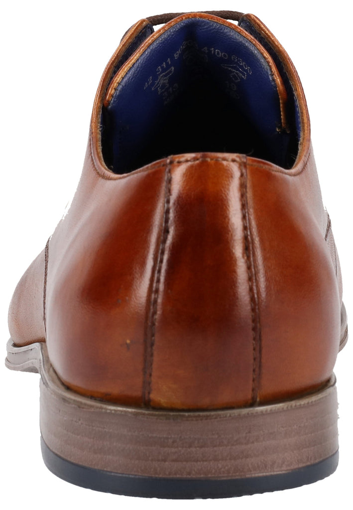 Bugatti Businessschuhe Glattleder Cognac