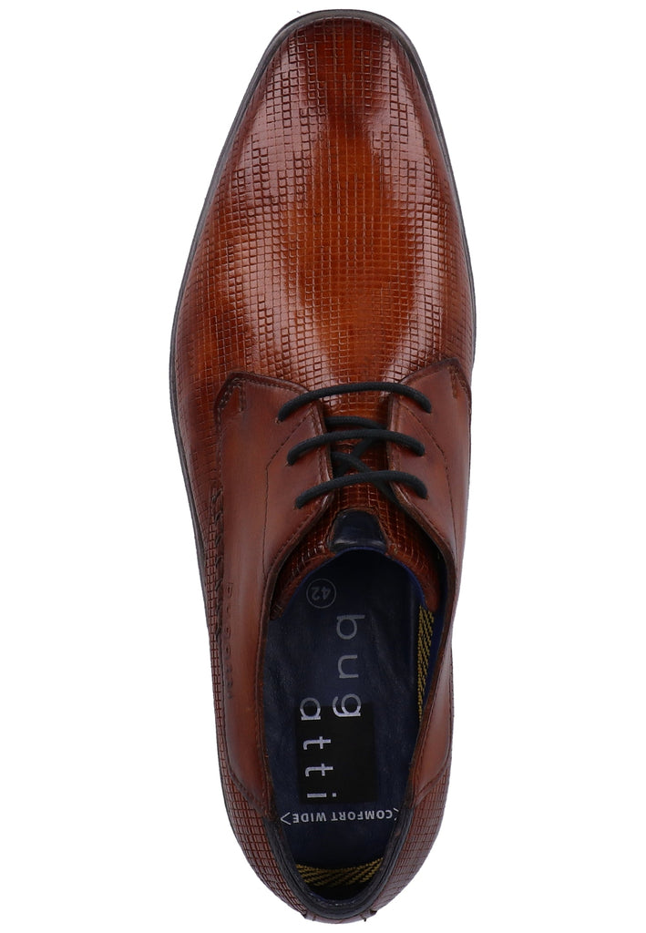 Bugatti Businessschuhe Glattleder Cognac