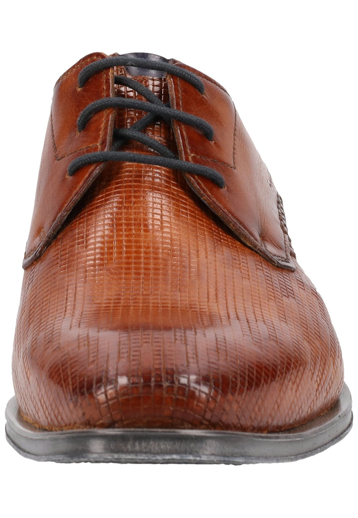 Bugatti Businessschuhe Glattleder Cognac