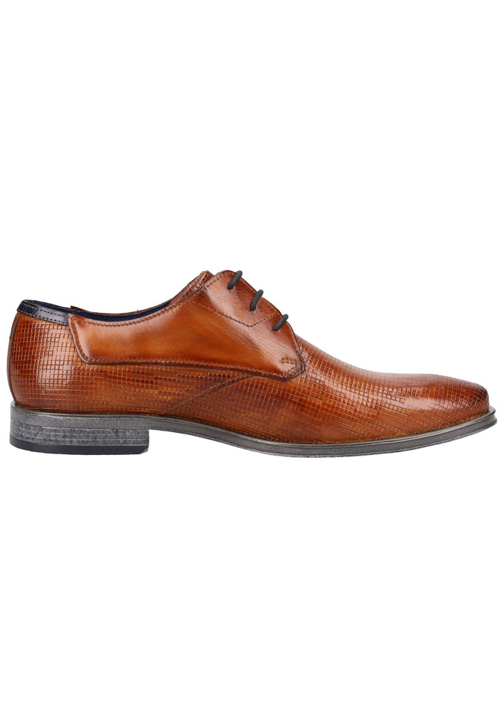 Bugatti Businessschuhe Glattleder Cognac